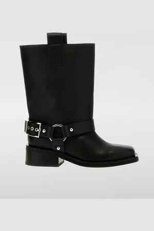 Ganni Flat Ankle Boots Woman colour
