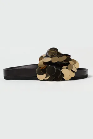 Paco rabanne Flat Sandals Woman colour