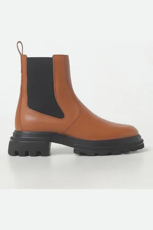 Hogan Flat Ankle Boots Woman colour