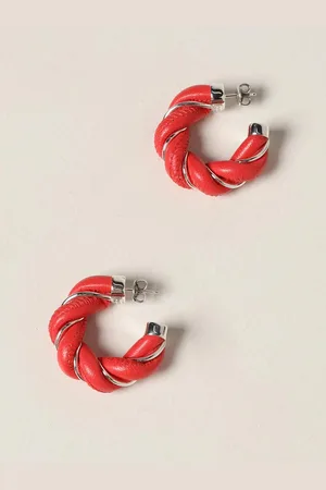 Bottega Veneta Twist leather earrings