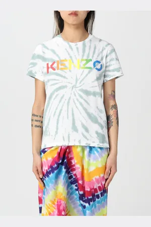 Kenzo Tie dye cotton t-shirt with logo