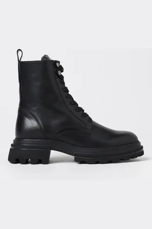 Hogan Flat Ankle Boots Woman colour
