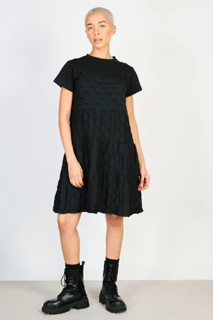 Glassworks London Textured Tiered Mini Dress