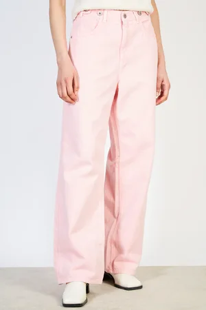 Glassworks London Pale Adjustable Waist Double Button Jeans