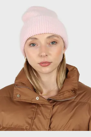 Glassworks London Pale Mohair Beanie Hat