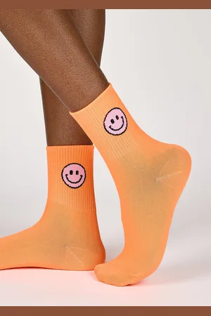 Glassworks London Neon Smiley Face Socks