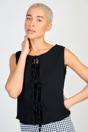 Glassworks London Textured Double Tie Front Tank