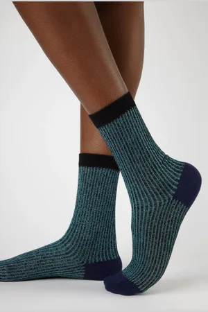 Glassworks London Glitter Striped Multicolour Socks