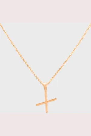 Glassworks London Charm Necklace - Name Initial Letter 