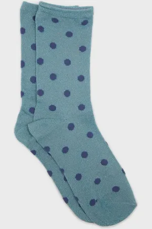 Glassworks London Metallic Polka Dot Socks