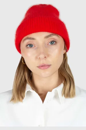 Glassworks London Mohair Beanie Hat