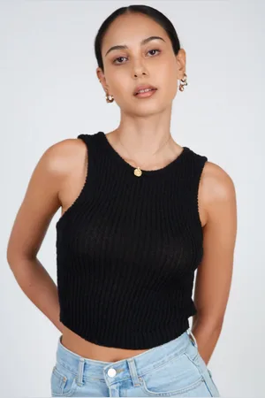 Glassworks London Ribbed Round Neck Tank
