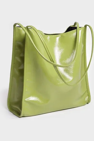 Glassworks London Lime High Shine Pvc Tote Bag