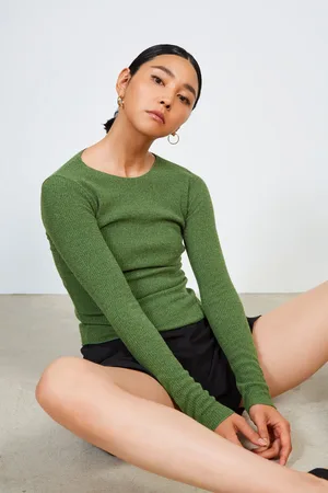 Glassworks London Smooth Trim Ribbed Top