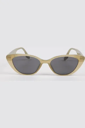 Glassworks London Khaki Thick Cateye Sunglasses