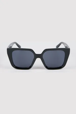 Glassworks London Sharp Thick Square Sunglasses