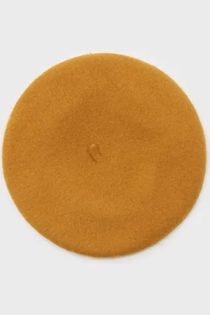 Glassworks London Mustard Wool Beret