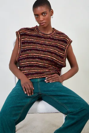 Glassworks London Multicolour Striped Knit Vest
