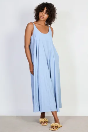 Glassworks London V Neck Floaty Midi Dress