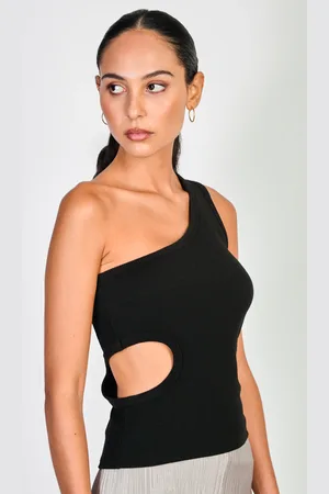 Glassworks London Side Peek One Shoulder Tank