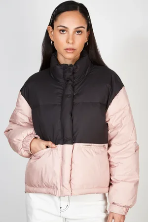 Glassworks London And Black Colour Block Duck Down Puffer Coat