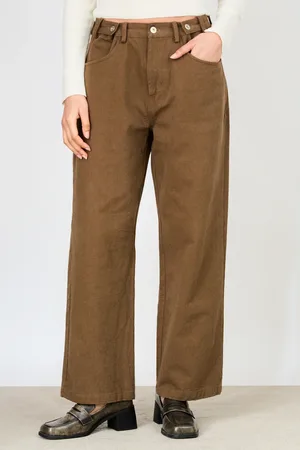 Glassworks London Dark Adjustable Waist Double Button Jeans