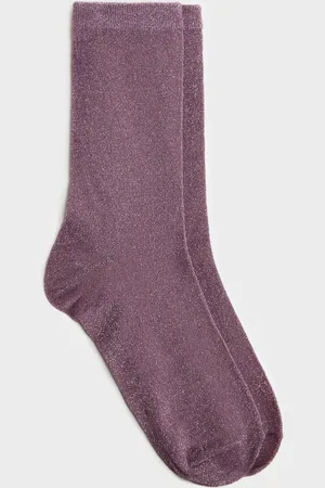Glassworks London Lilac Smooth Glitter Socks
