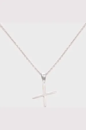 Glassworks London Charm Necklace - Name Initial Letter 