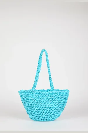 Glassworks London Straw Mini Tote Bag