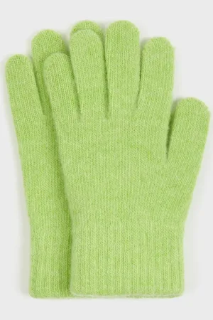 Glassworks London Lime Wool Blend Gloves