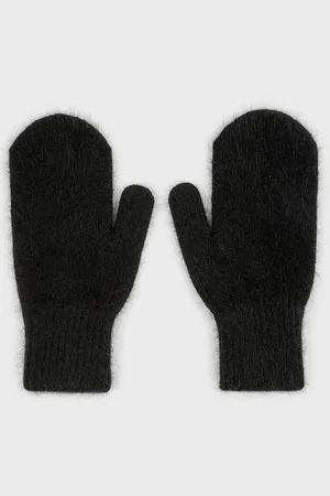 Glassworks London Angora Wool Blend Mittens