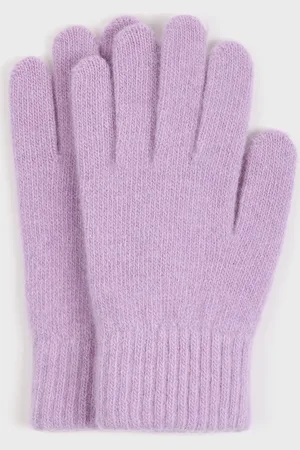 Glassworks London Lilac Wool Blend Gloves