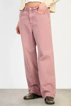 Glassworks London Dusty Adjustable Waist Double Button Jeans