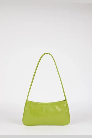 Glassworks London Lime Vegan Leather Mini Shoulder Bag