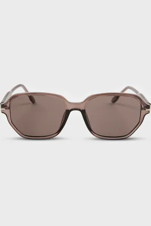 Glassworks London Tinted Geometric Aviator Sunglasses