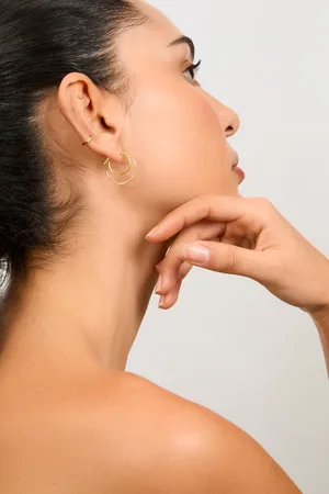 Glassworks London Double Hoop Earring