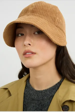 Glassworks London Camel Wide Wale Corduroy Cap