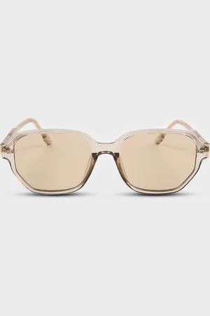 Glassworks London Tinted Geometric Aviator Sunglasses