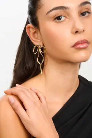Glassworks London Bow Stud Earrings