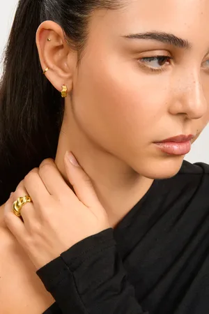Glassworks London Triple Wave Earrings