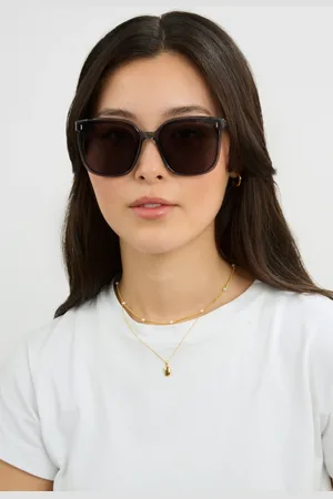 Glassworks London And Black Contrast Oversized Sunglasses