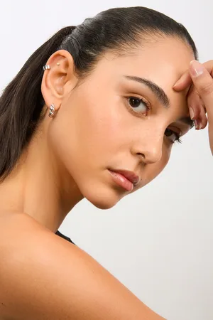 Glassworks London 15mm Large Twisted Spiral Huggie Earrings