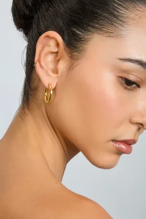 Glassworks London 25mm Thick Perfect Circle Hoops