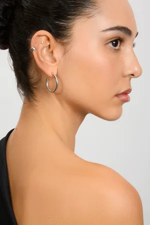 Glassworks London 30mm Thick Perfect Circle Hoops