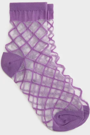 Glassworks London Sheer Criss Cross Socks