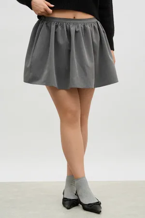 Glassworks London Charcoal Circle Mini Skirt