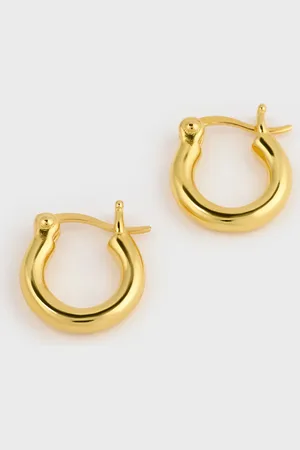 Glassworks London Hinged Hoop Earrings