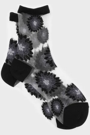 Glassworks London Large Daisy Sheer Socks
