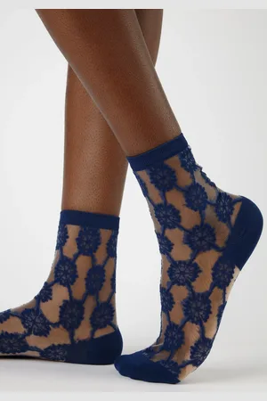 Glassworks London Sheer Geometric Circles Socks