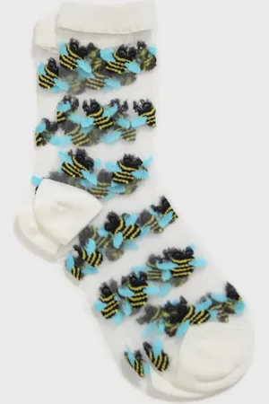 Glassworks London Bumble Bee Sheer Socks